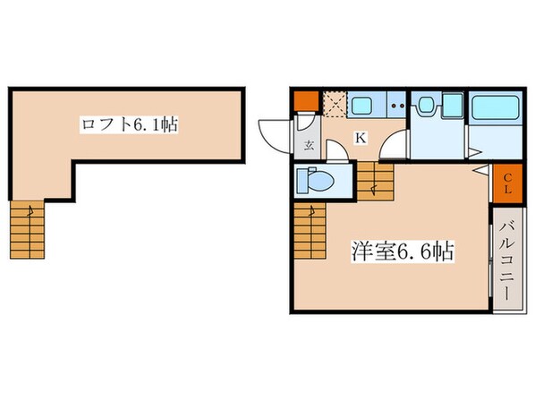 メゾンラフィネの物件間取画像